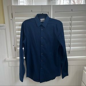 Calvin Klein Blue Polo button-up